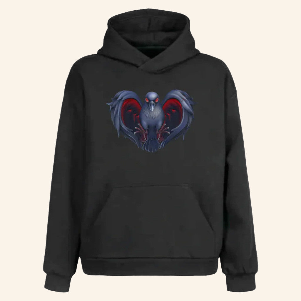 Dead By Daylight Merch Crow Heart Black Hoodie Good Gifts For Brothers - Thriftgiftshop