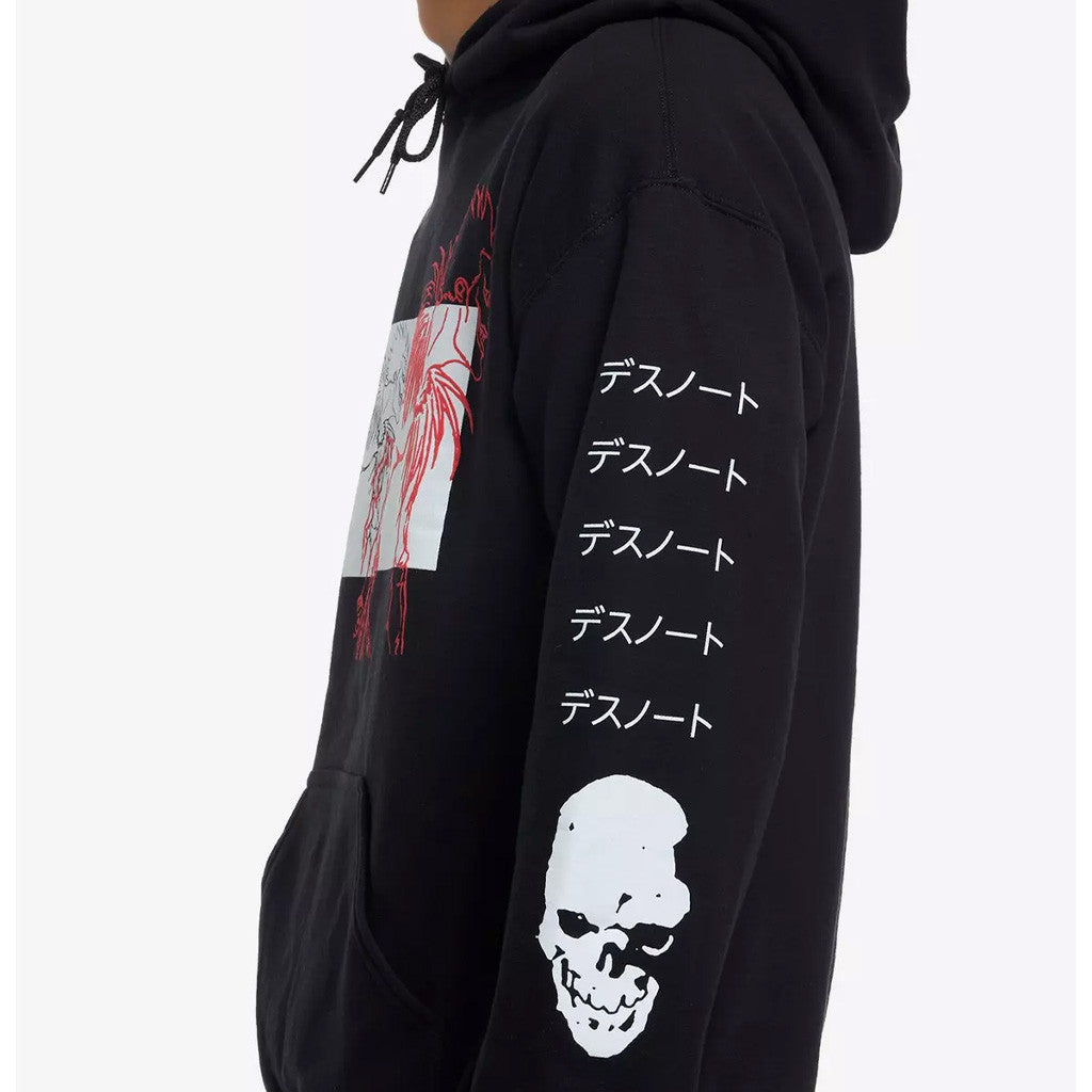 Death Note Merch Ryuk Outline Panel Hoodie Best Gifts For Anime Lovers - Thriftgiftshop