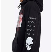 Death Note Merch Ryuk Outline Panel Hoodie Best Gifts For Anime Lovers - Thriftgiftshop