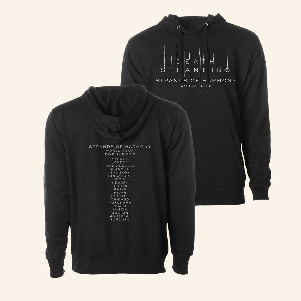 Death Stranding Concert Merch Strands Of Harmony Black Hoodie Christmas Gifts For Guys - Thriftgiftshop