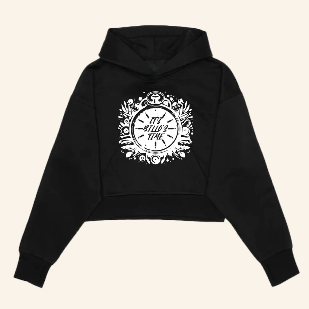 Deep Jandu Merch Deep Jandu X Billo's Time Cropped Hoodie Gifts For Sister - Thriftgiftshop