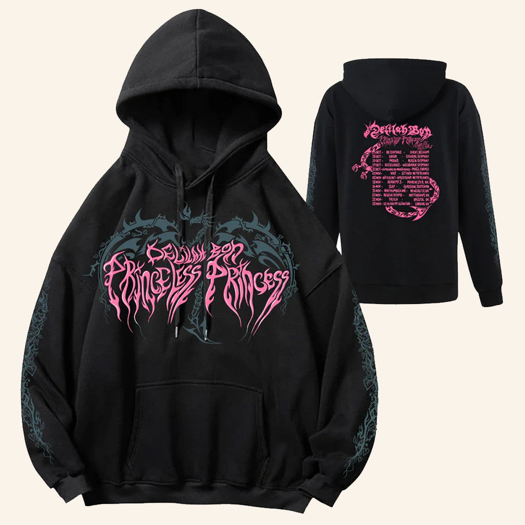 Delilah Bon Merch Princeless Princess Tour Hoodie Christmas Presents For Her - Thriftgiftshop