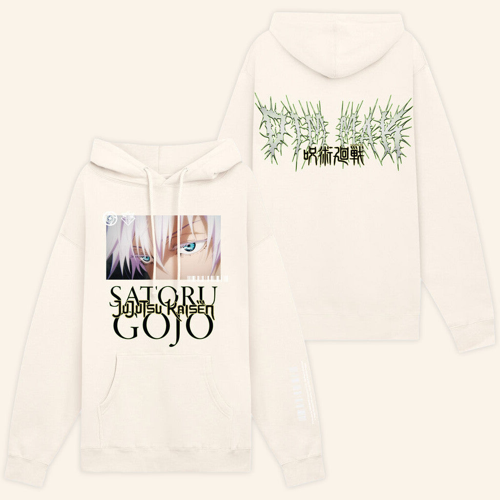 Dim Mak x Jujutsu Kaisen Merch Gojo Eyes Hoodie Best Birthday Gift For Friends - Thriftgiftshop