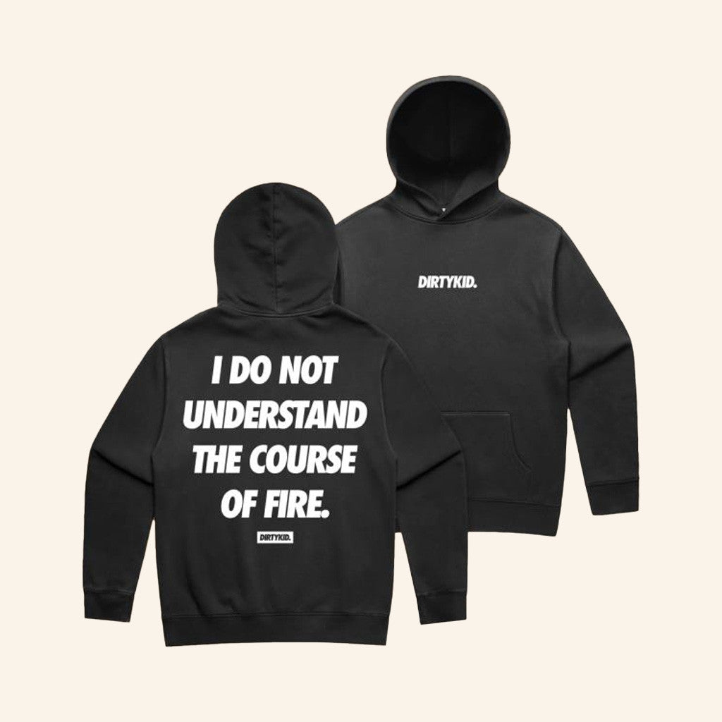 Dirty Kid Merch Course Of Fire Hoodie Black Gifts For Him - Thriftgiftshop