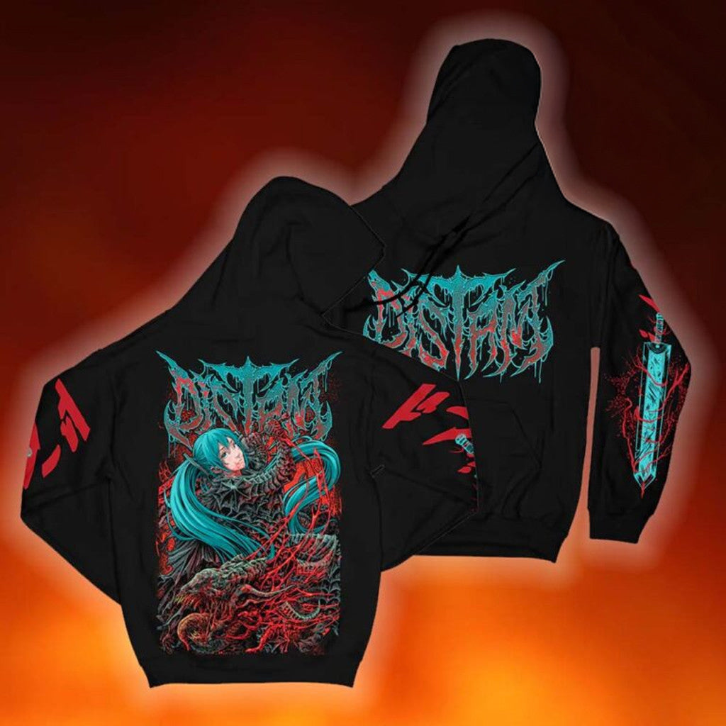 Distant Merch Collection Berserk Miku Hoodie Birthday Present For Friends - Thriftgiftshop