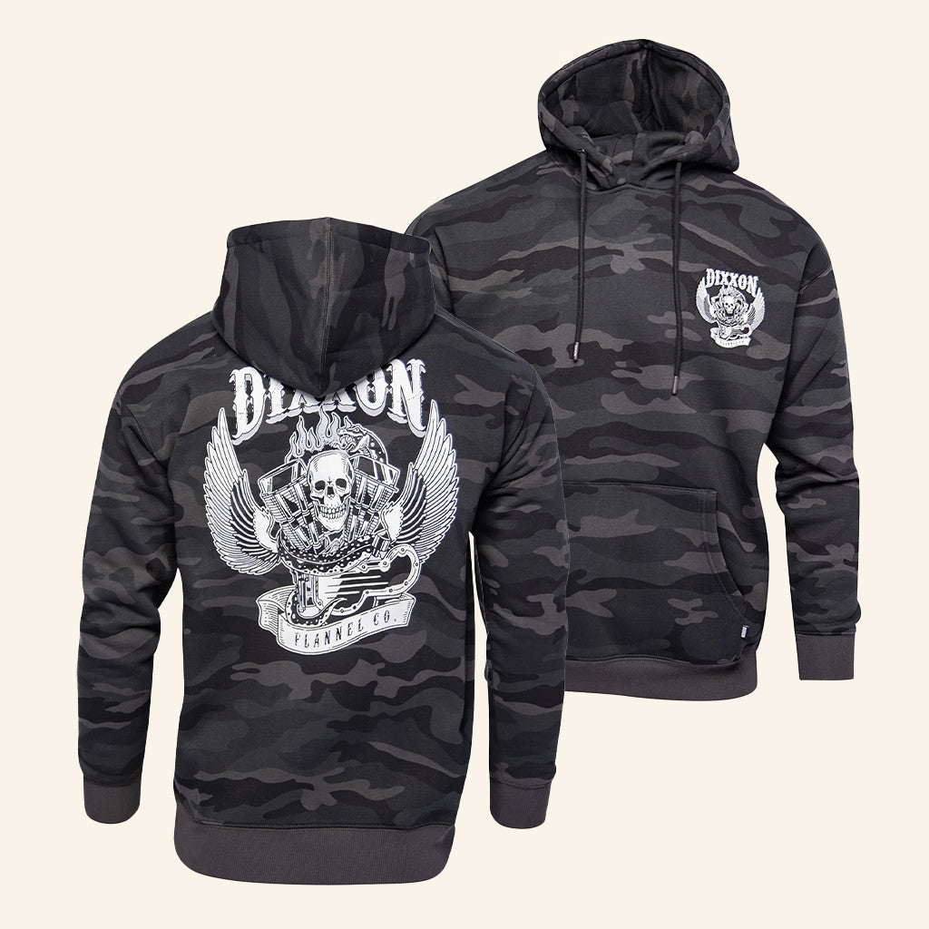 Dixxon Flannel Merch 1984 Camo Hoodie Birthday Ideas For Husband - Thriftgiftshop