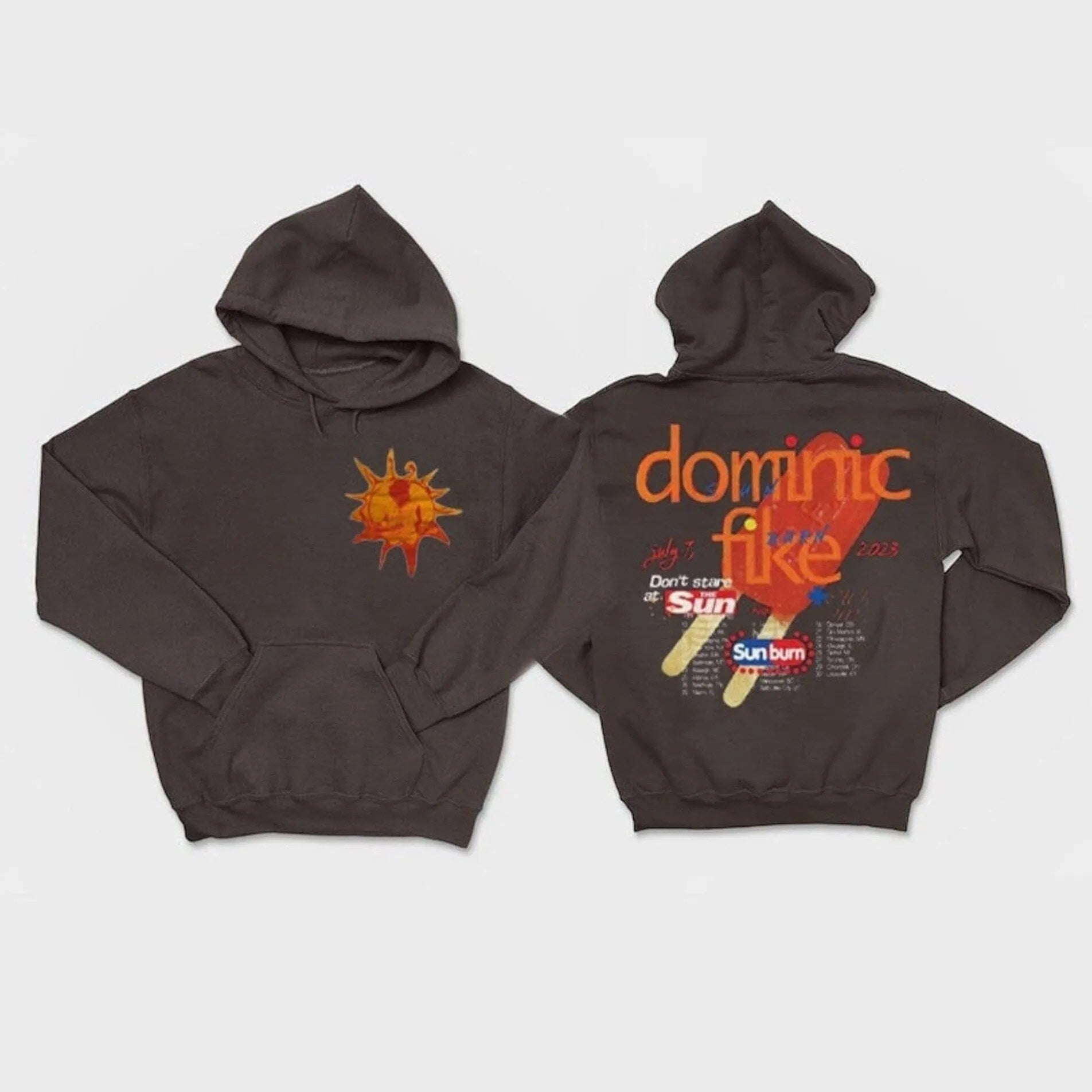 Dominic Fike Sunburn Album Hoodie Tour Hoodie Music Hoodie Premium Hoodie Unisex Hoodie Gifts For Besties - Thriftgiftshop
