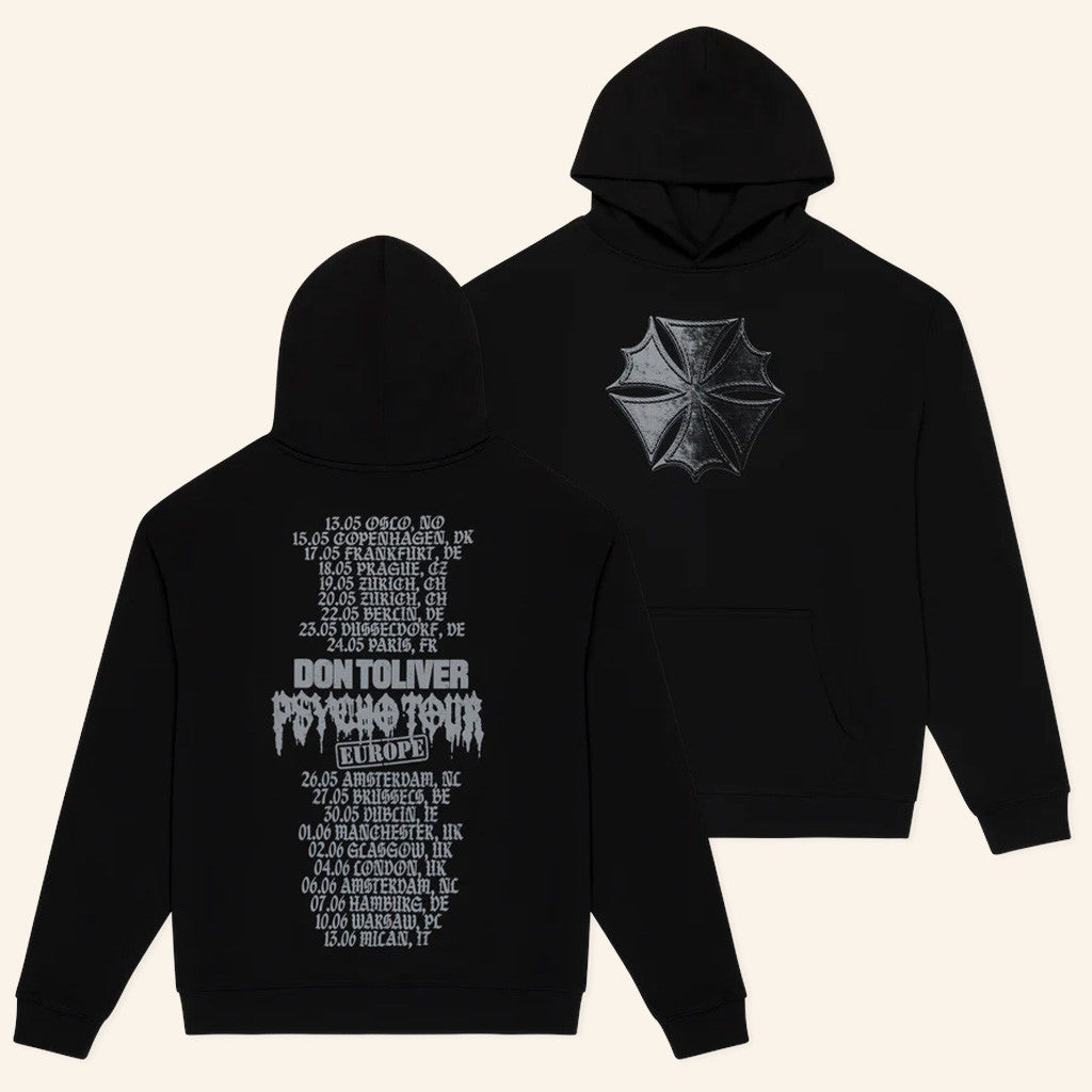 Don Toliver Merch Psycho Tour Emblem Hoodie Hardstone Psycho Merch Gifts For Rap Lovers - Thriftgiftshop