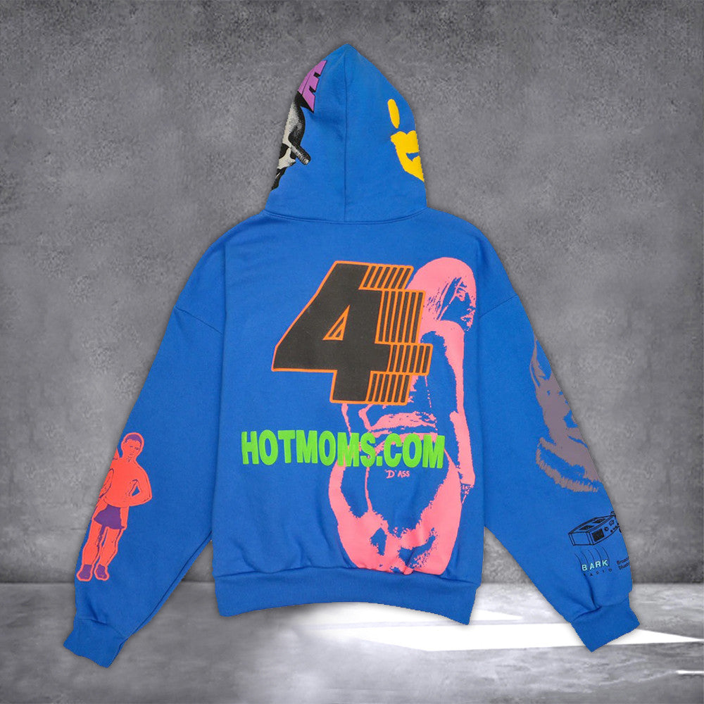 Drake Blue Hoodie FATD For All The Dogs Hoodie Drake Merch 2024 - Thriftgiftshop