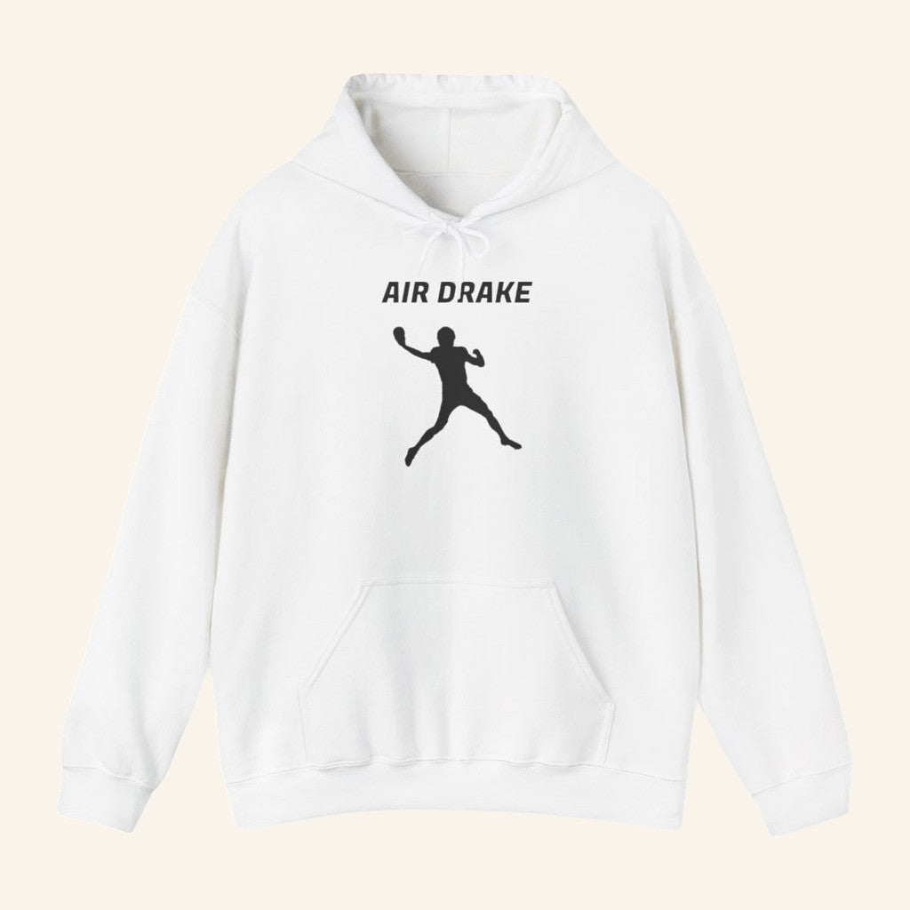 Drake Maye Lovers Merch Air Drake Hoodie White Cool Gift For Brother - Thriftgiftshop