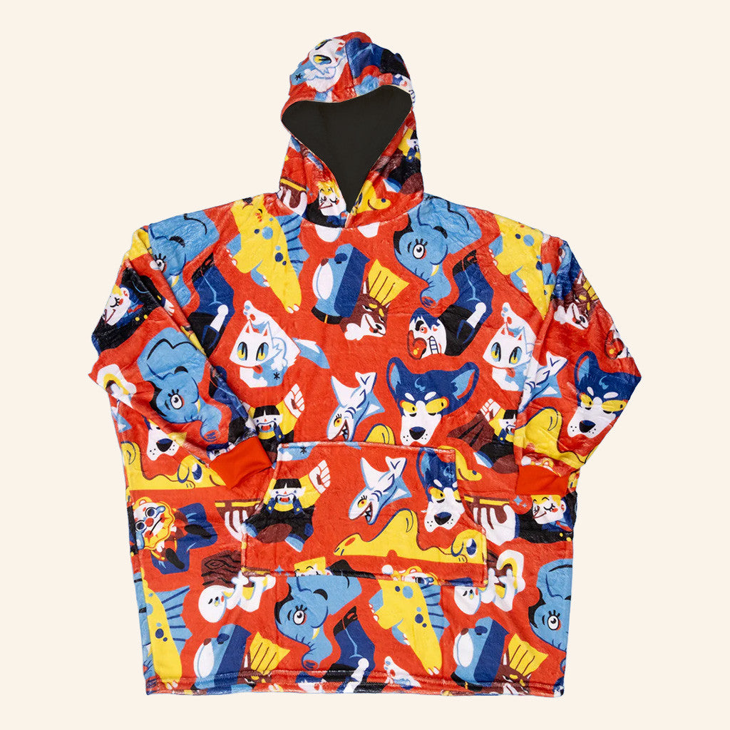 Drawfee Merch Drawfee x Good Hoodie Blanket Christmas Present For Sister - Thriftgiftshop