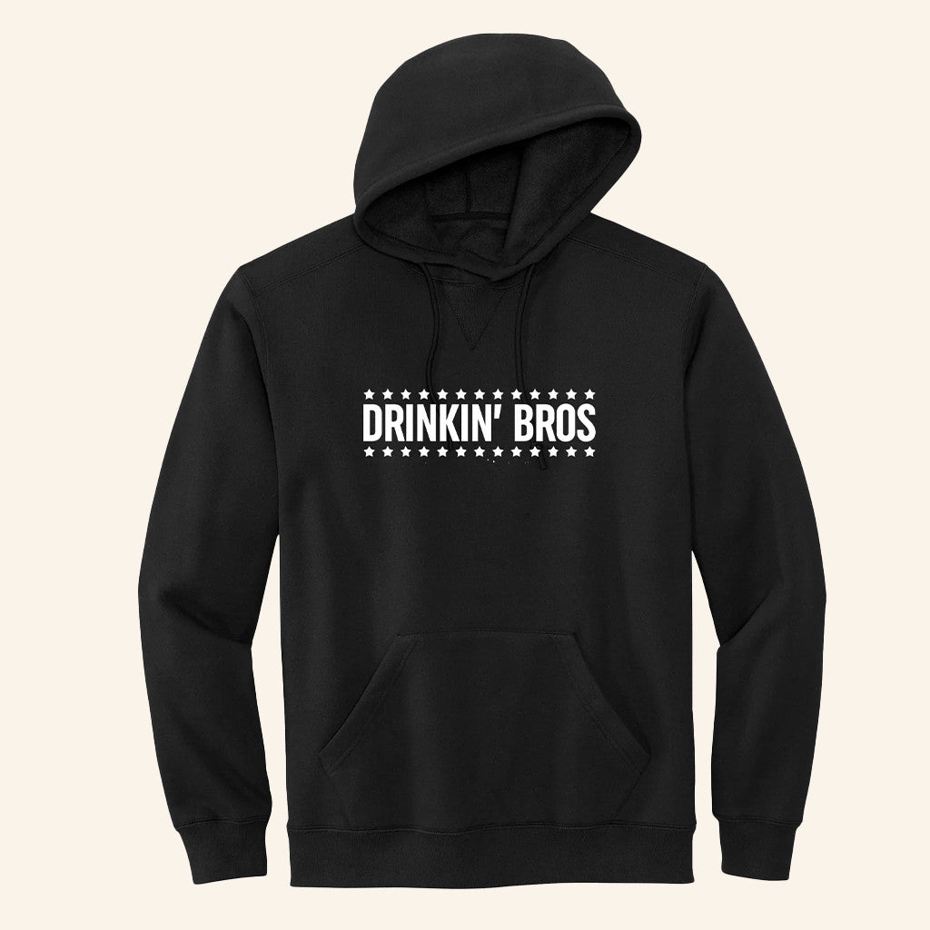 Drinkin' Bros Black Hoodie Drinkin Bros Merch Unique Birthday Gift For Husband - Thriftgiftshop