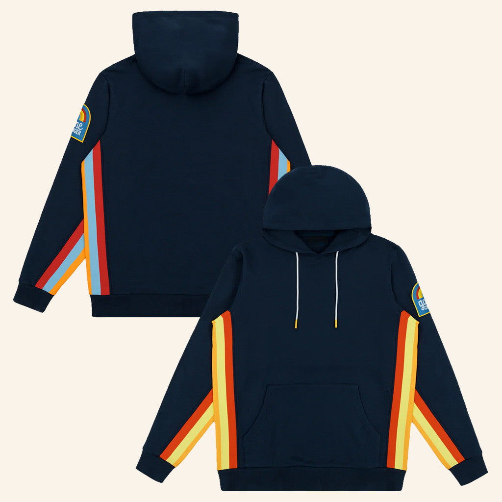 Dropout TV Merch Game Changer Striped Hoodie Xmas Presents For Brother - Thriftgiftshop