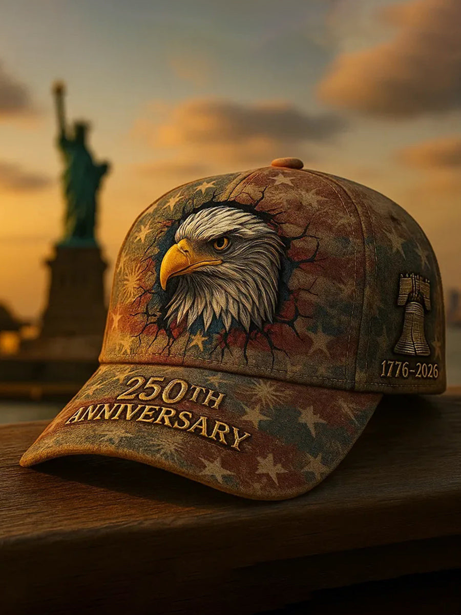 Eagle 250th Anniversary Hat 1776 2026 Ballcap Veterans Day Gifts For Employees