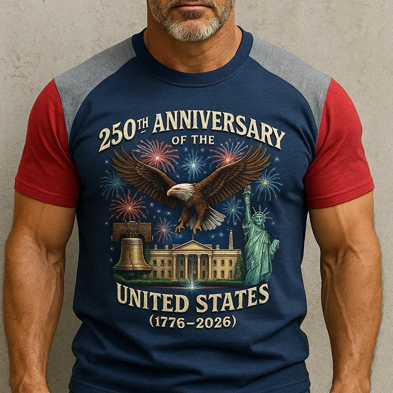 Eagle 250th Anniversary Of The United States T-Shirt 1776 2026 Dad Best Gift
