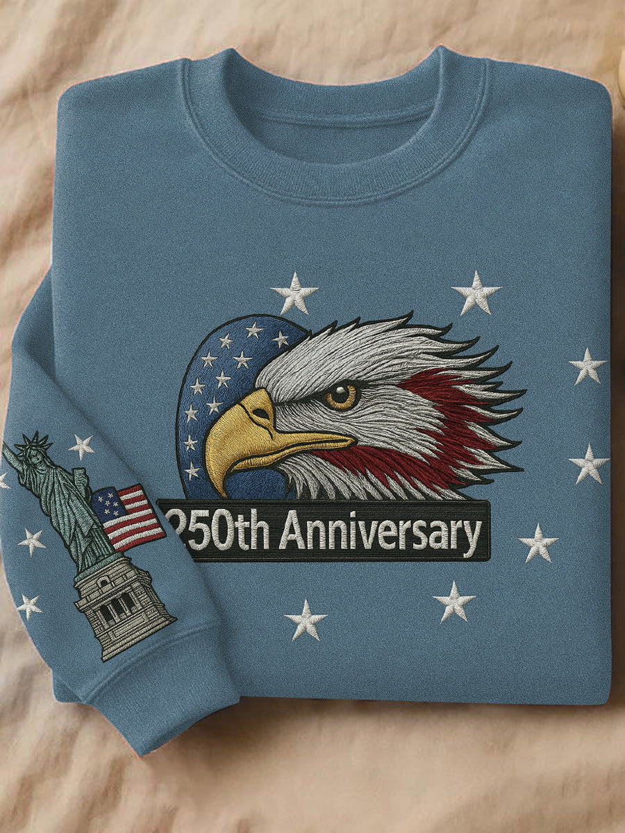 Eagle 250th Anniversary Sweatshirt Liberty Of Statue Awesome Gift Items For Father