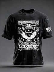 Eagle Age 250 Years America Spirit T-Shirt USA Anniversary Est 1776 Tee Freedom Gifts