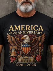 Eagle America 250th Anniversary T-Shirt 1776 2026 Good Merchandise Gift For Veterans