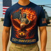 Eagle Statue Of Liberty 250th Anniversary T-Shirt Gifts That Give Back To Veterans