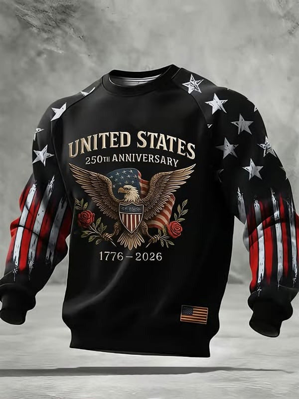 Eagle United States 250th Anniversary Sweatshirt 1776 2026 Top Patriotic Gift For Dad