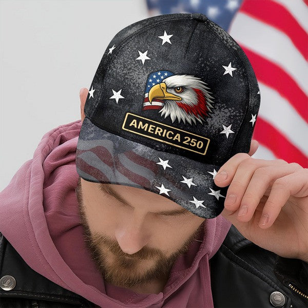 Eagle United States Of America 250Th Anniversary Hat America Military Cap Gift Ideas