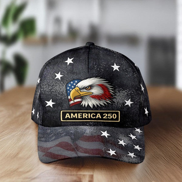 Eagle United States Of America 250Th Anniversary Hat America Military Cap Gift Ideas