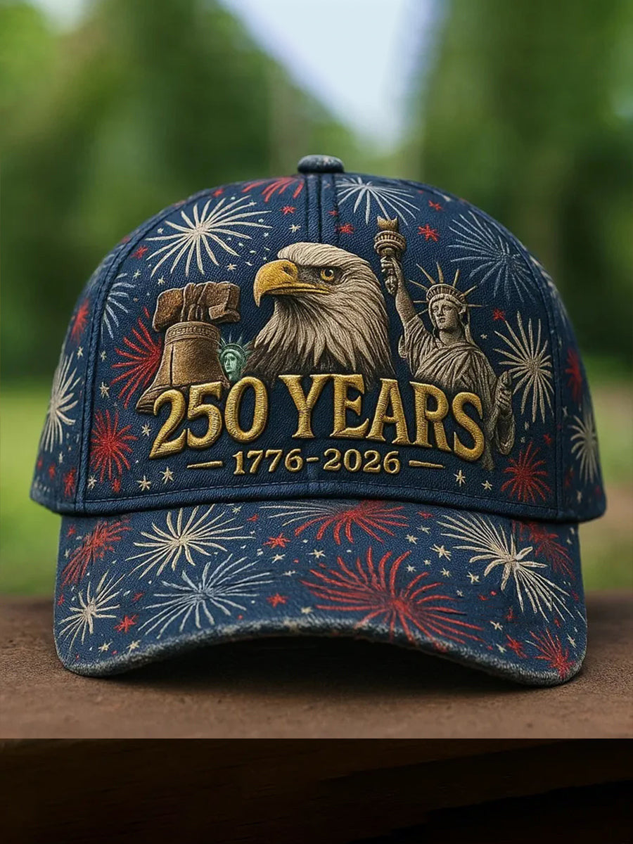 Eagle USA 250th Anniversary Hat 1776 2026 Liberty Of Statue Ballcap Nice Gifts For Veterans