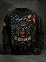 Eagle USA 250th Anniversary Sweatshirt 1776 2026 We The People Clothing Gift For Veterans