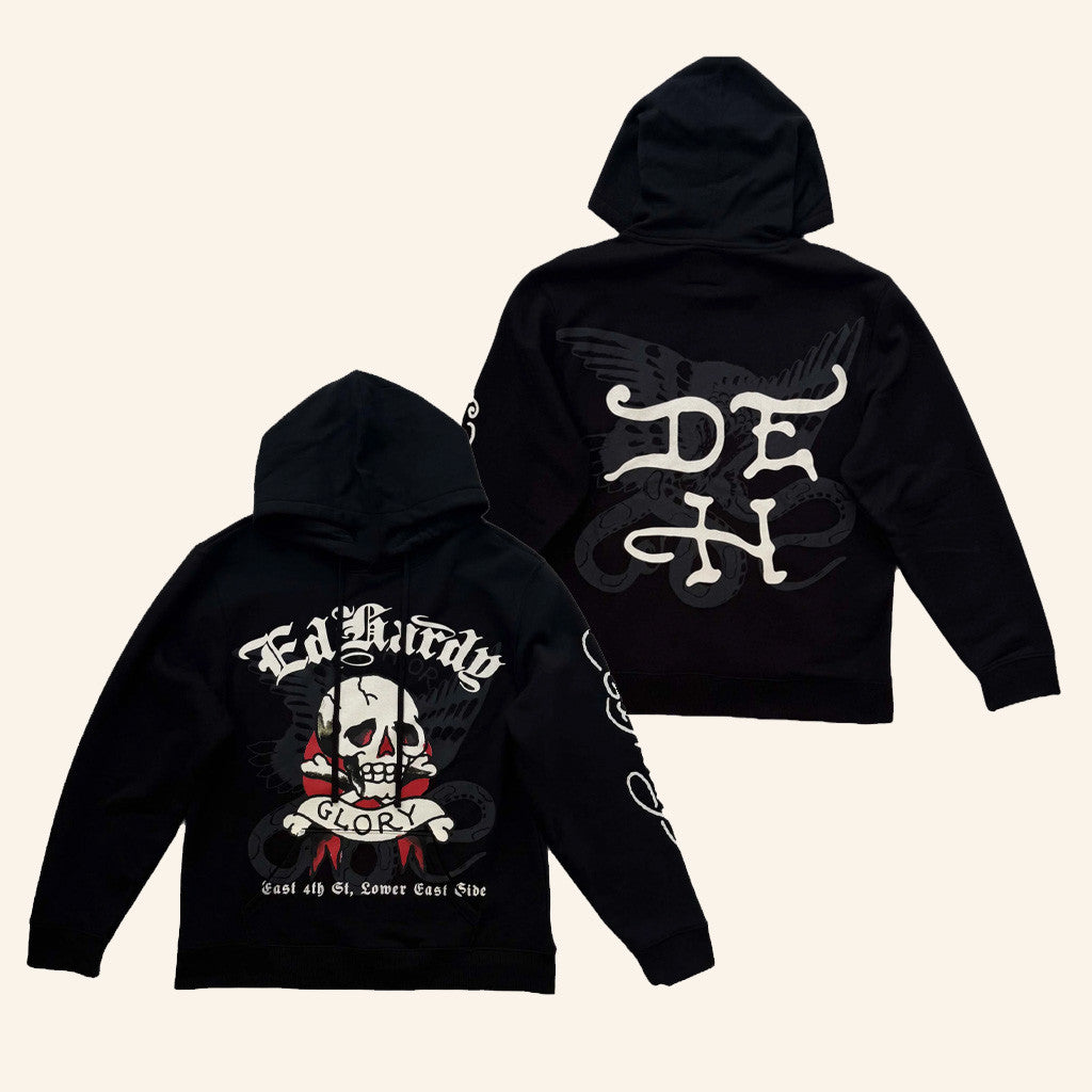 Ed Hardy Merch DG Skull Hoodie Ed Hardy Hoodie Best Gifts For Brother - Thriftgiftshop