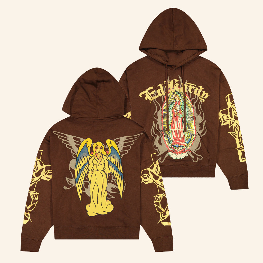 Ed Hardy Merch Mary Hoodie Christmas Gifts For Wife - Thriftgiftshop