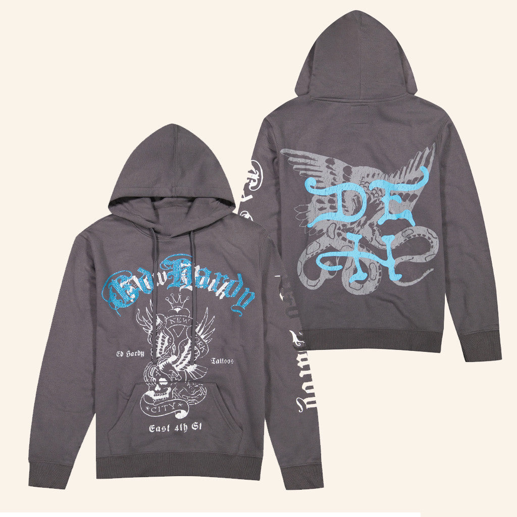 Ed Hardy Merch NY Eagle Ed Hardy Hoodie Best Gifts For Boyfriend - Thriftgiftshop
