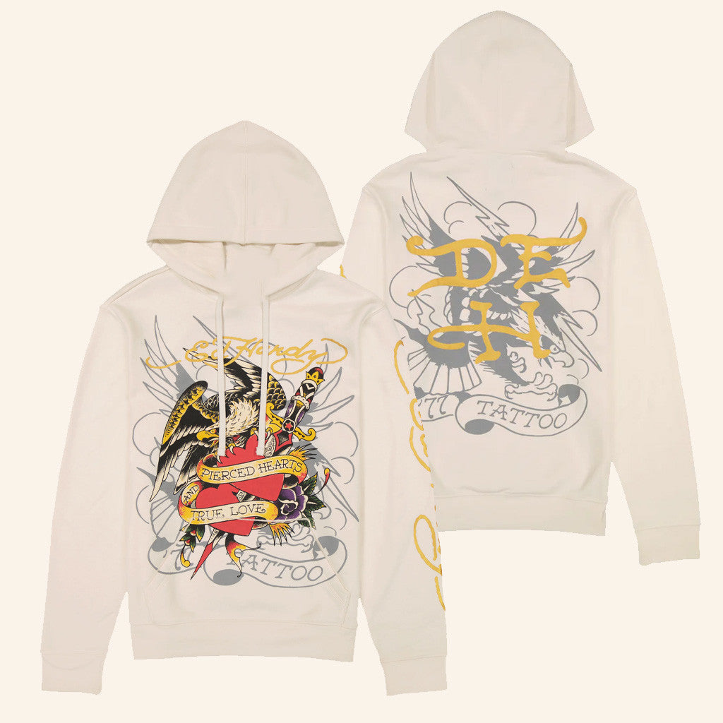 Ed Hardy Merch Pierced Eagle Ed Hardy Hoodie Good Gifts For Sister - Thriftgiftshop