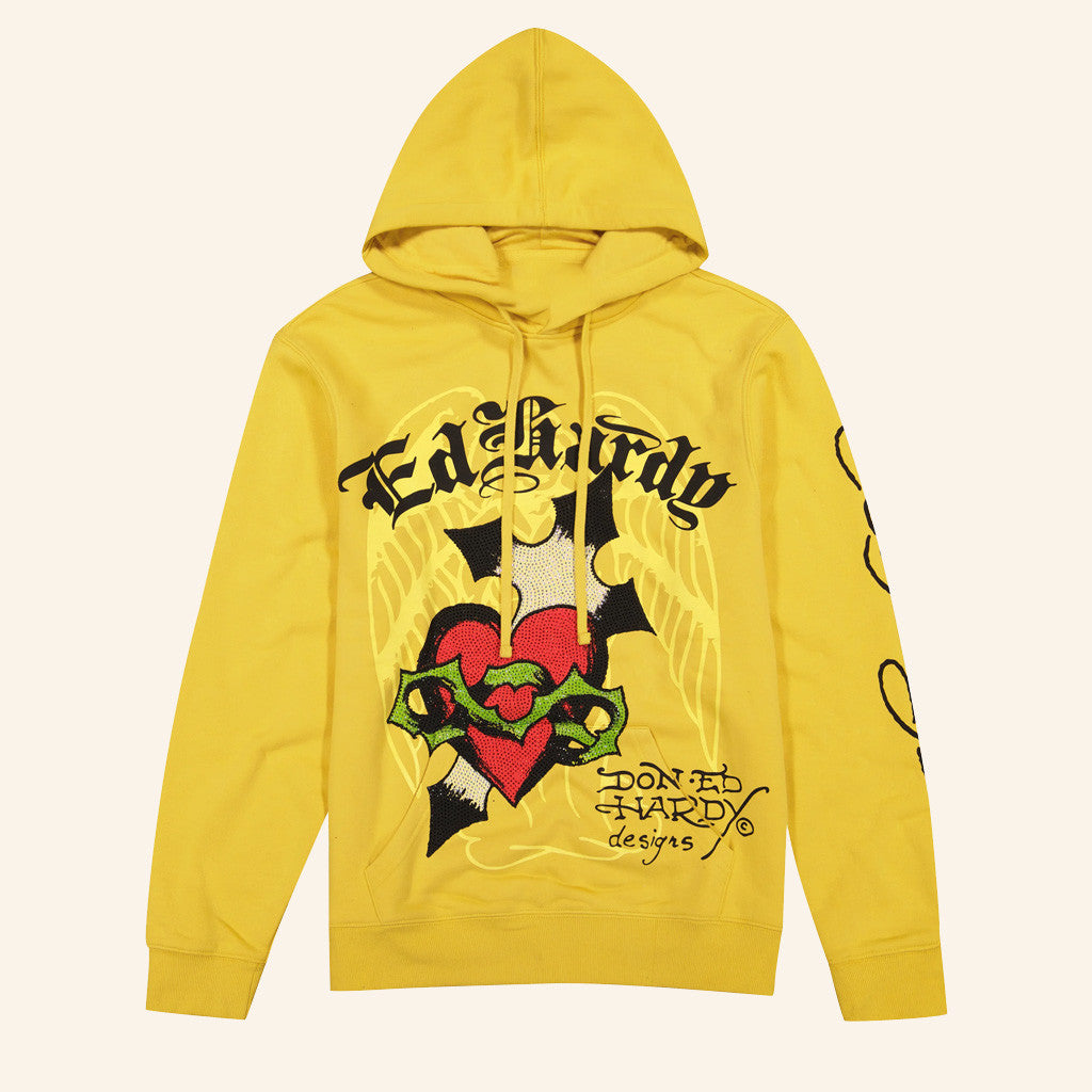 Ed Hardy Merch Sacred Heart Hoodie Ed Hardy Hoodie Hoodie Gifts For Friends - Thriftgiftshop
