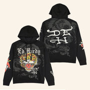 Ed Hardy Merch Tiger Dagger Hoodie Ed Hardy Hoodie Best Gifts For Dad - Thriftgiftshop