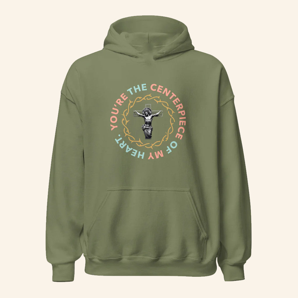 Eddie James Ministries Merch Jesus Centerpiece Hoodie Christian Apparel Gifts For Her - Thriftgiftshop