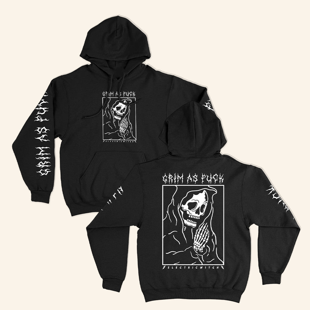 Electric Witch Merch Grim Hoodie Best Birthday Gift For Boyfriend - Thriftgiftshop