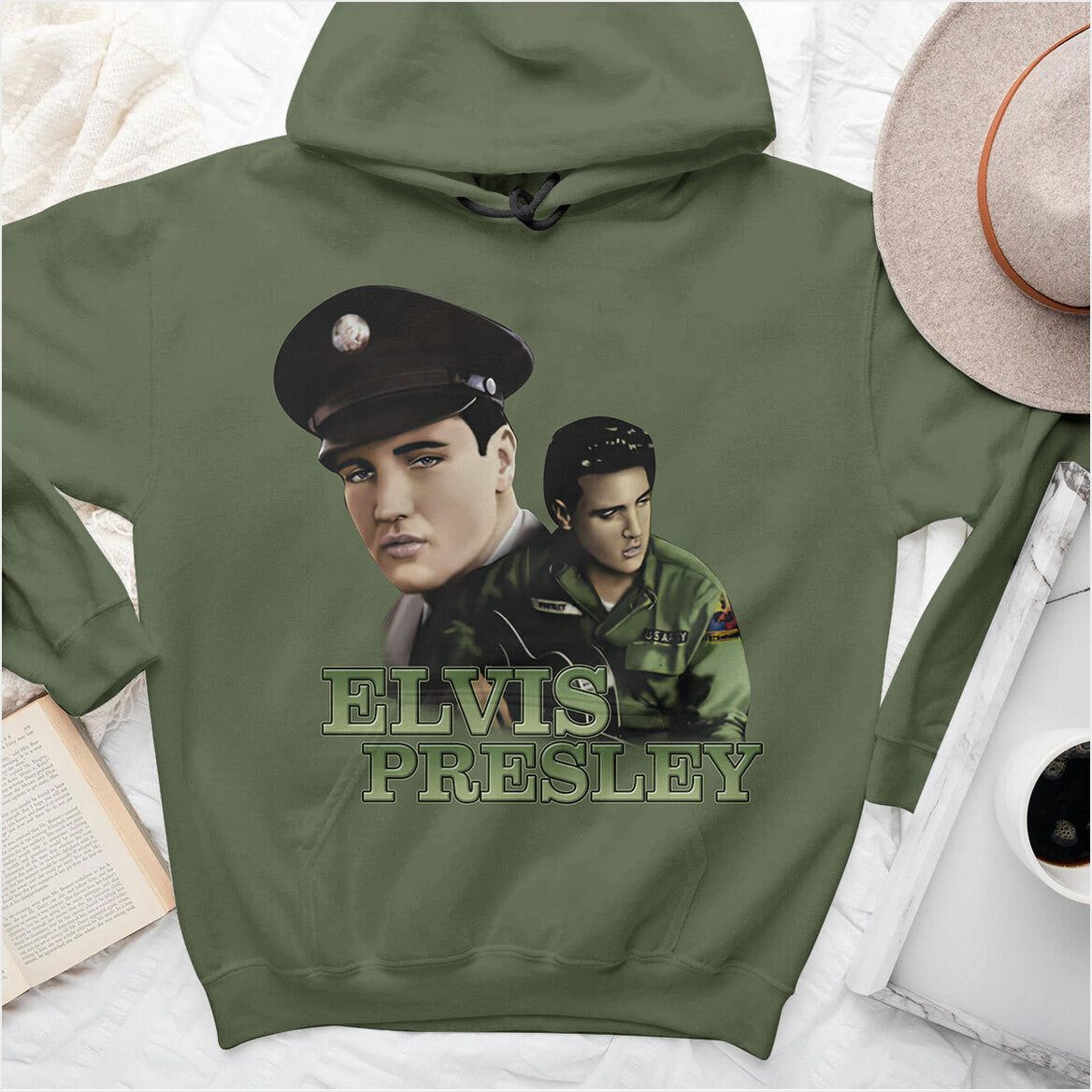 Elvis Presley Music Blue Hawaii Hoodie Gifts For Him Trendy Merch - Thriftgiftshop