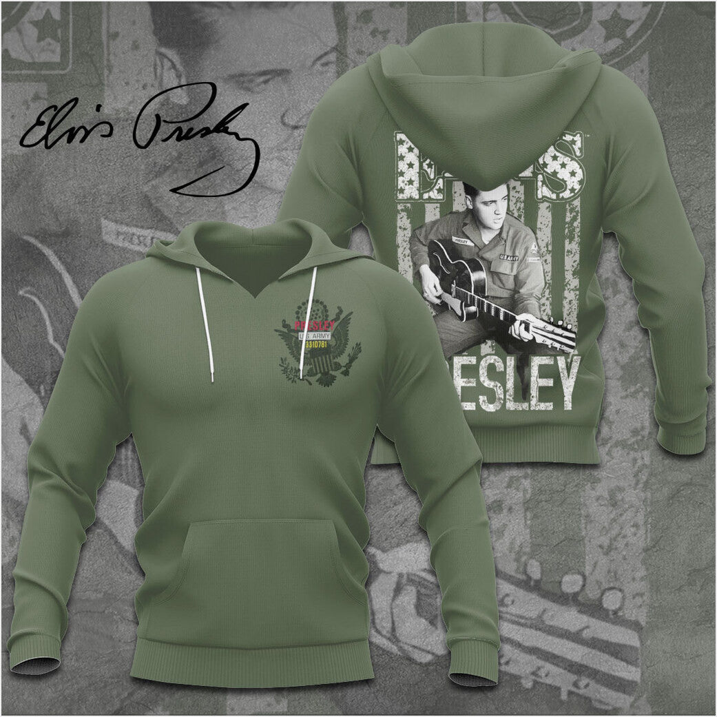 Elvis Presley Retro Mike Stoller Hoodie Gifts For Besties Merch Clothing - Thriftgiftshop