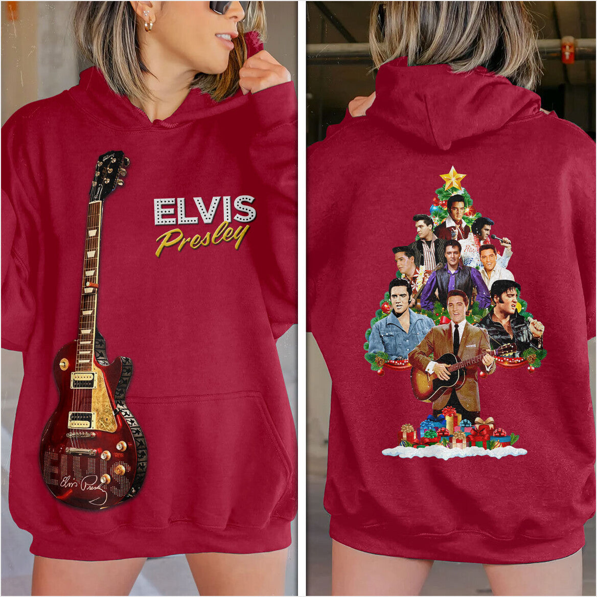 Elvis Presley Rock And Roll Blue Hawaii Hoodie Gifts For Besties Trendy Merch - Thriftgiftshop