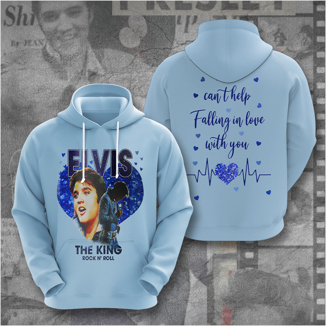 Elvis Presley Rock And Roll Sun Studio Hoodie Gifts For Her Merch Clothing - Thriftgiftshop