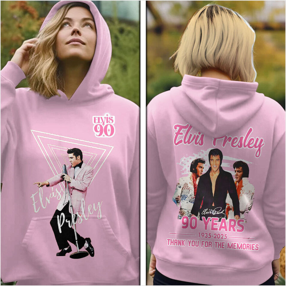 Elvis Presley Vintage Viva Nash Vegas Hoodie Gifts For Her Merch Clothing - Thriftgiftshop