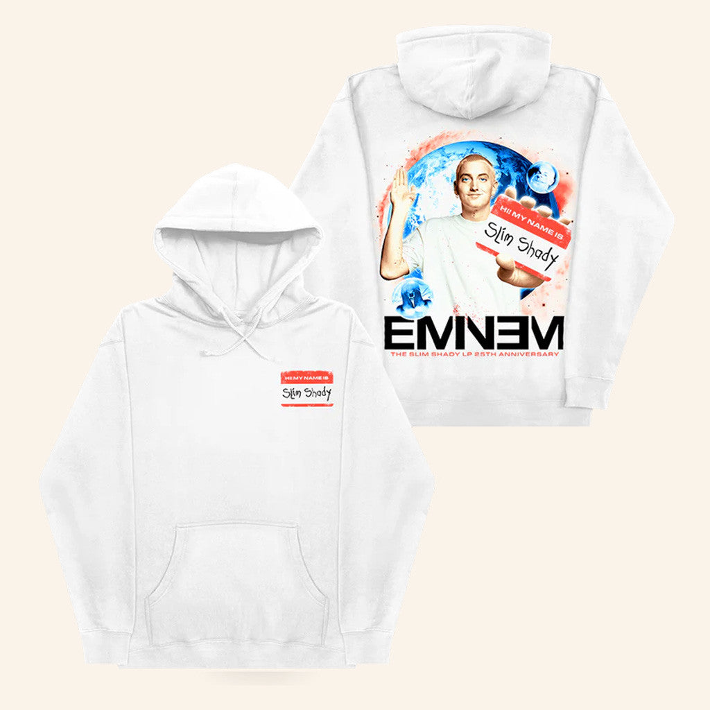 Eminem Merch SSLP 25 Name Tag Hoodie Gift Ideas For Music Lovers - Thriftgiftshop