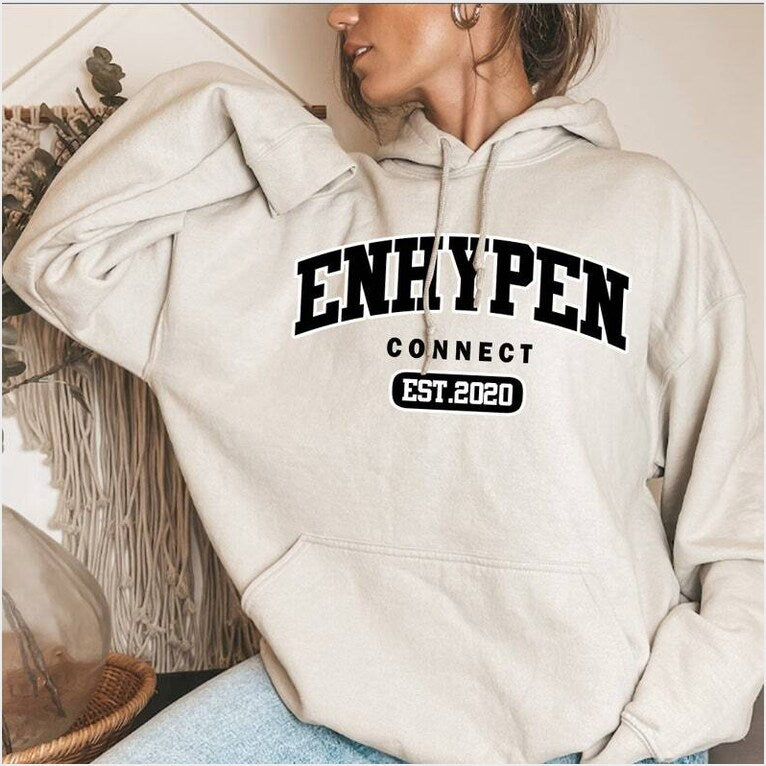 Enhypen Connect Hoodie Dark Blood Gifts For BFF Merch Apparel - Thriftgiftshop