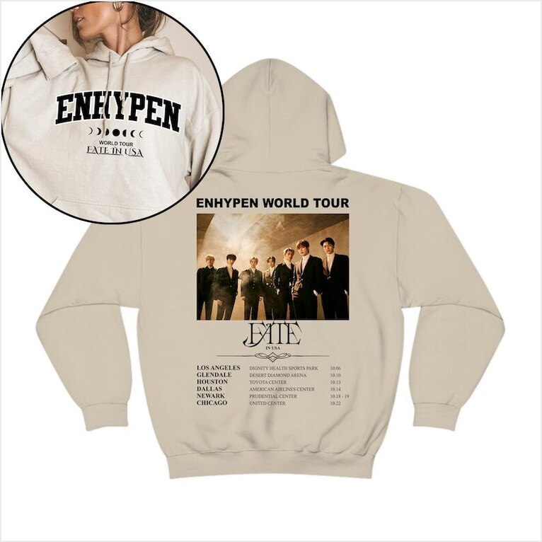 Enhypen Fate World Tour Hoodie En World Tour Fate Gifts For Sister Merch Apparel - Thriftgiftshop