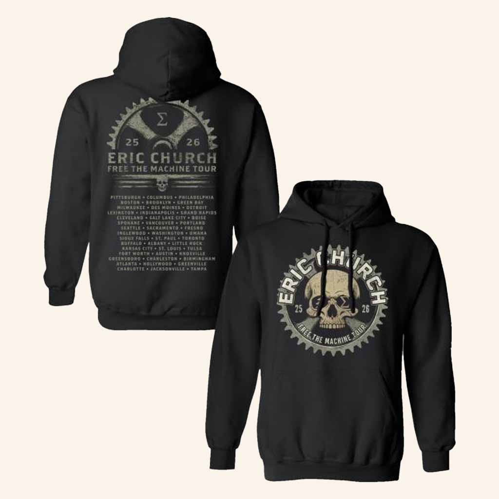 Eric Church Merch Free The Machine Tour Hoodie Presents For Music Lovers - Thriftgiftshop