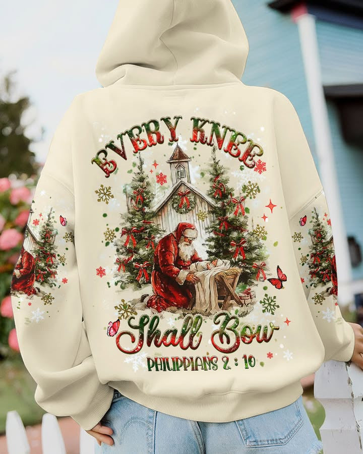 Every Knee Shall Bow Hoodie Christmas Hoodies Womens Gifts For Girlfriend - Thriftgiftshop