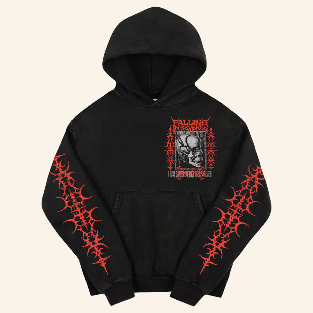 Falling In Reverse Merch Can't Live Like This Hoodie Christmas Gifts For Rock Fans - Thriftgiftshop