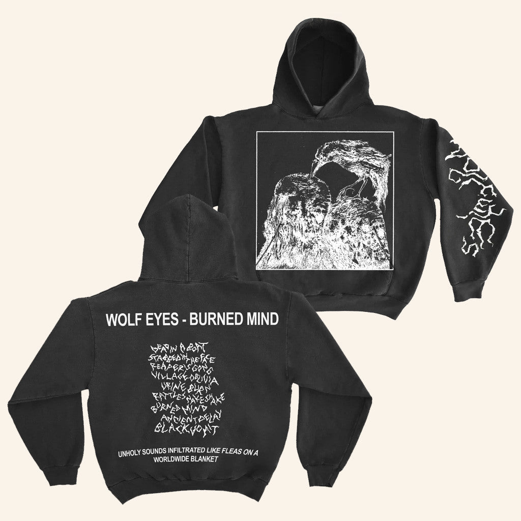 Farmer's Daughter Merch Wolf Eyes Burned Mind Hoodie Present For Husband - Thriftgiftshop