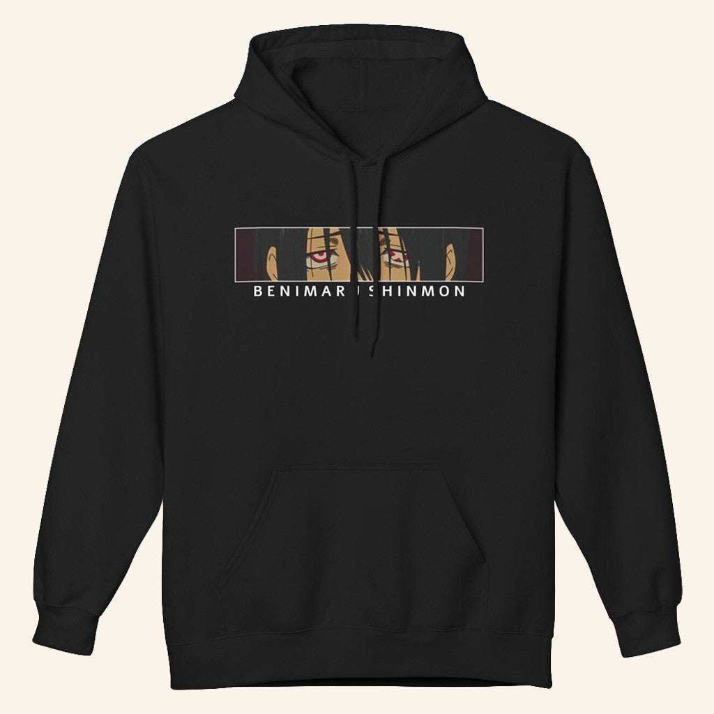 Fire Force Merch Benimaru Shinmon Eyes Hoodie Presents For Anime Lovers - Thriftgiftshop