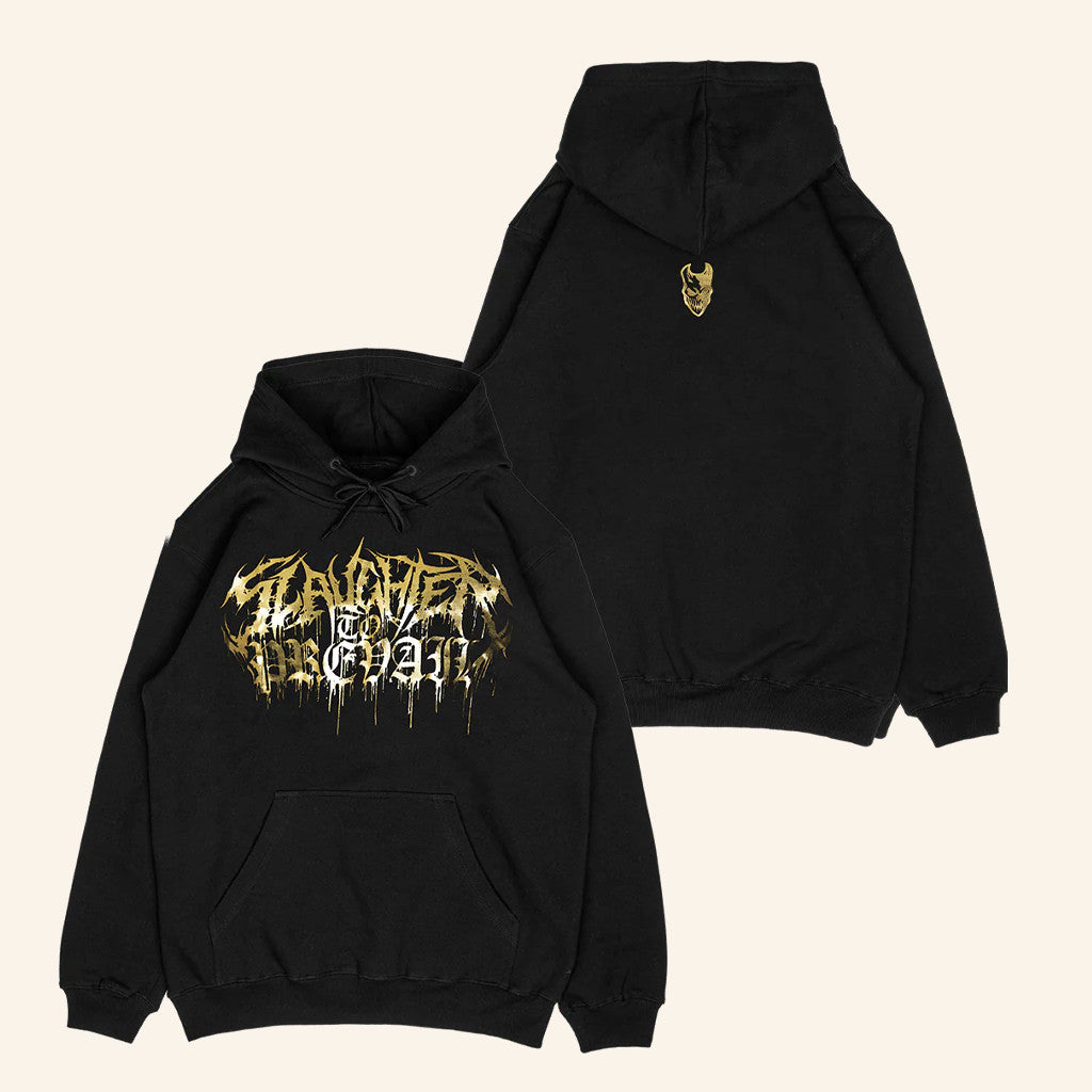 First Blood Merch Slaughter To Prevail Gold Glow Hoodie Birthday Gift Ideas For Boyfriend - Thriftgiftshop